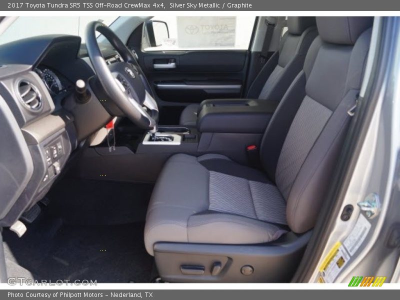 Silver Sky Metallic / Graphite 2017 Toyota Tundra SR5 TSS Off-Road CrewMax 4x4