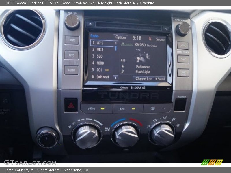 Midnight Black Metallic / Graphite 2017 Toyota Tundra SR5 TSS Off-Road CrewMax 4x4