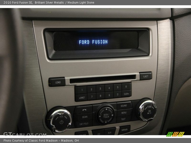 Brilliant Silver Metallic / Medium Light Stone 2010 Ford Fusion SE