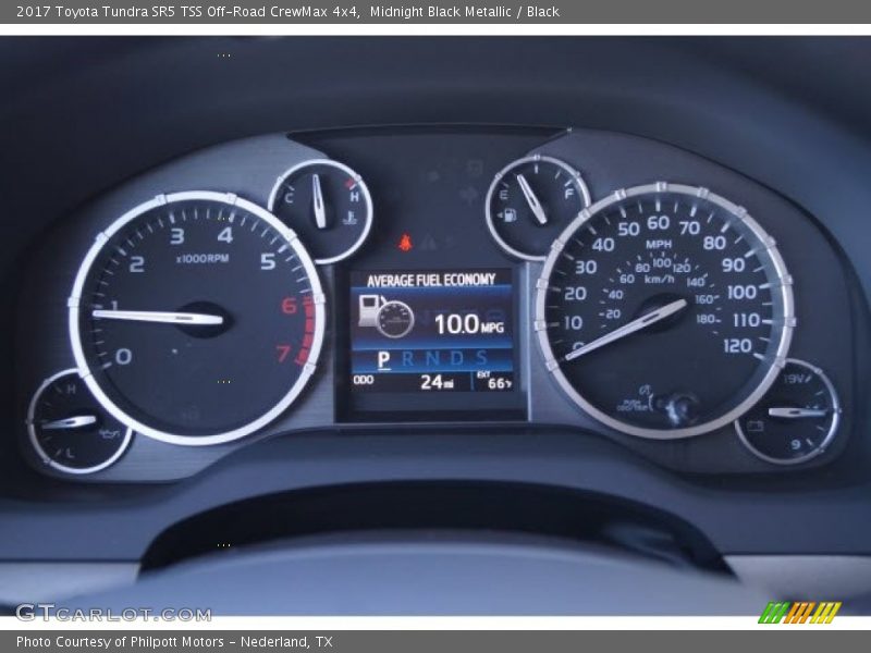 Midnight Black Metallic / Black 2017 Toyota Tundra SR5 TSS Off-Road CrewMax 4x4