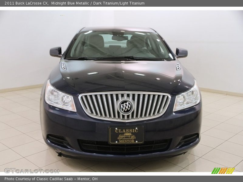 Midnight Blue Metallic / Dark Titanium/Light Titanium 2011 Buick LaCrosse CX