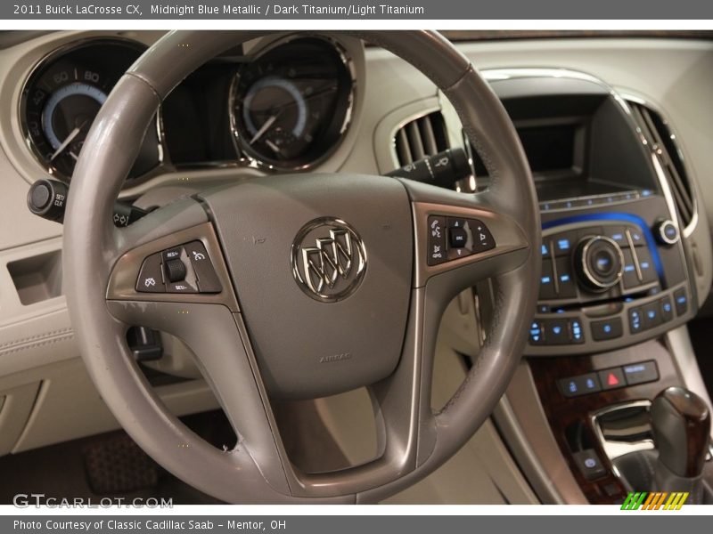 Midnight Blue Metallic / Dark Titanium/Light Titanium 2011 Buick LaCrosse CX