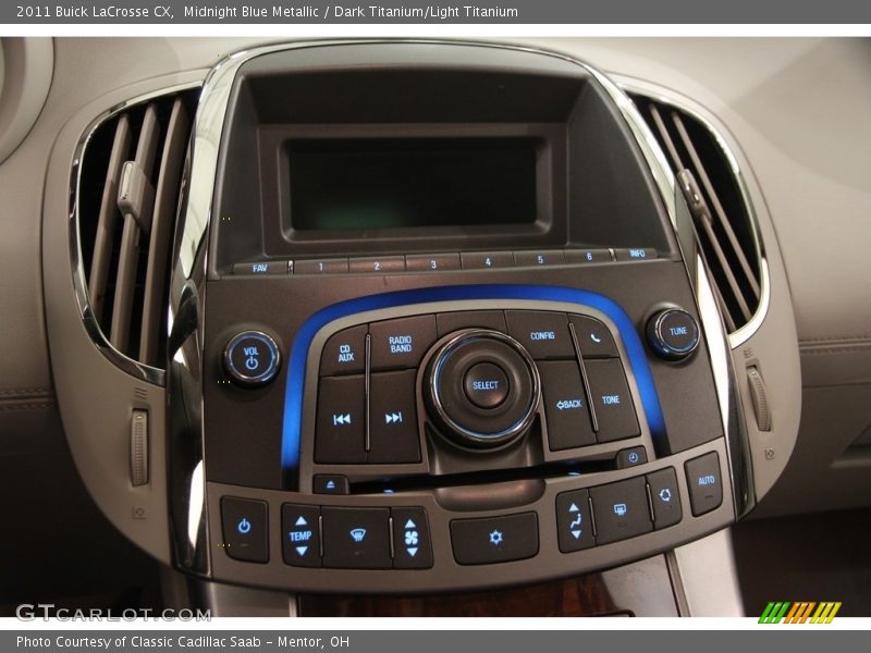 Midnight Blue Metallic / Dark Titanium/Light Titanium 2011 Buick LaCrosse CX