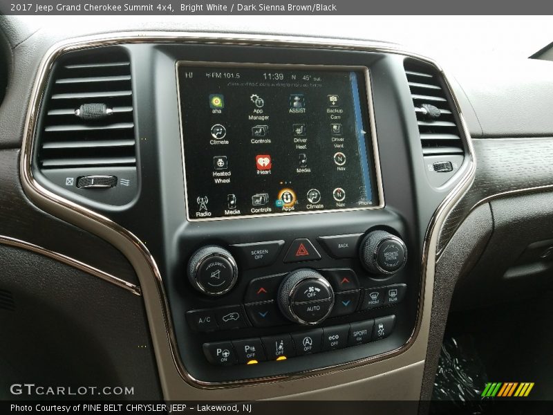 Bright White / Dark Sienna Brown/Black 2017 Jeep Grand Cherokee Summit 4x4