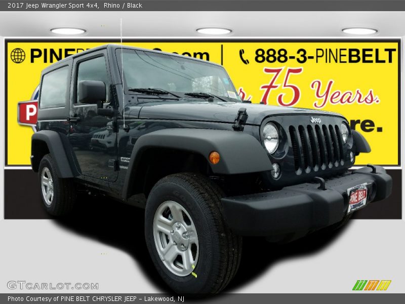 Rhino / Black 2017 Jeep Wrangler Sport 4x4