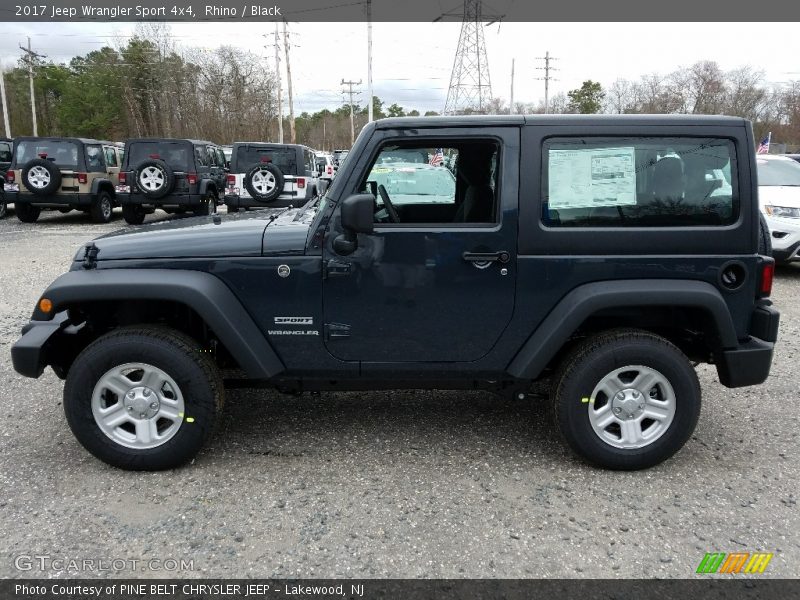 Rhino / Black 2017 Jeep Wrangler Sport 4x4