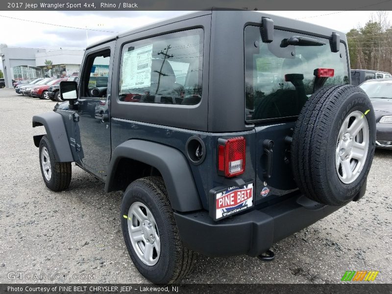 Rhino / Black 2017 Jeep Wrangler Sport 4x4