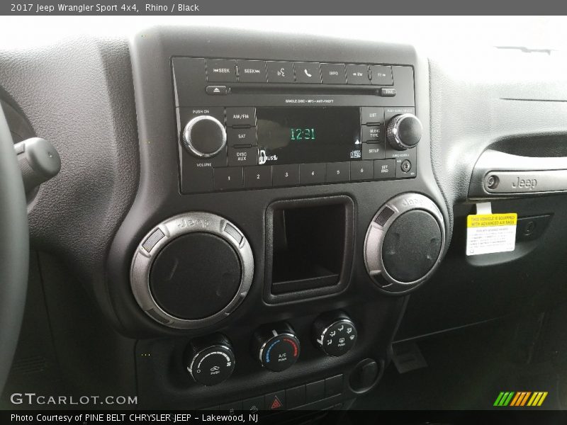 Rhino / Black 2017 Jeep Wrangler Sport 4x4