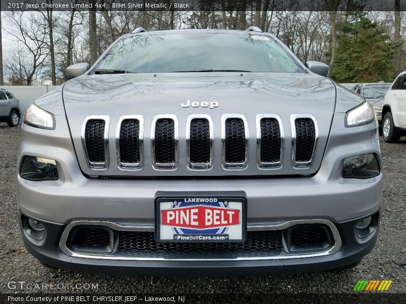 Billet Silver Metallic / Black 2017 Jeep Cherokee Limited 4x4