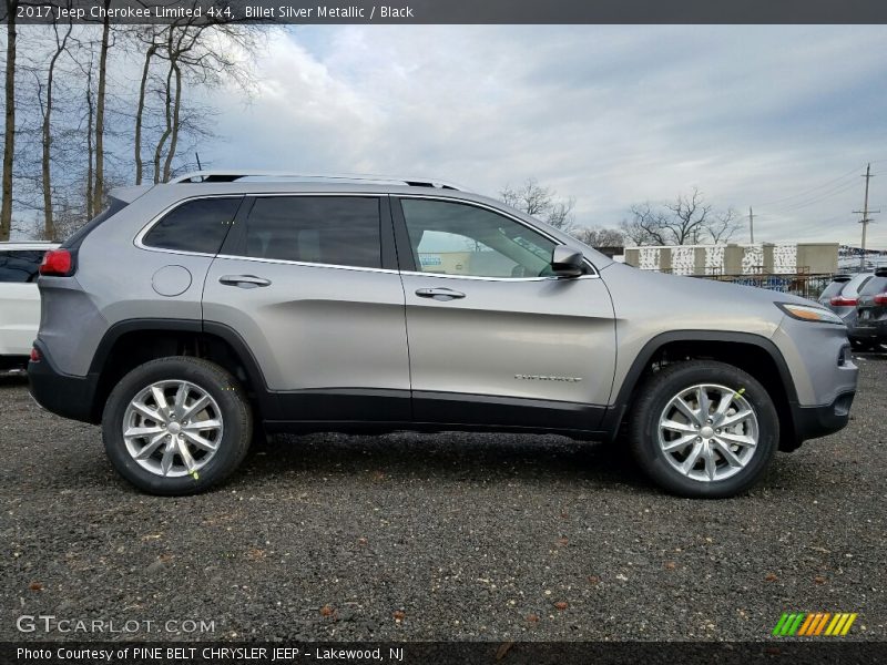 Billet Silver Metallic / Black 2017 Jeep Cherokee Limited 4x4