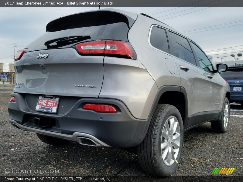 Billet Silver Metallic / Black 2017 Jeep Cherokee Limited 4x4