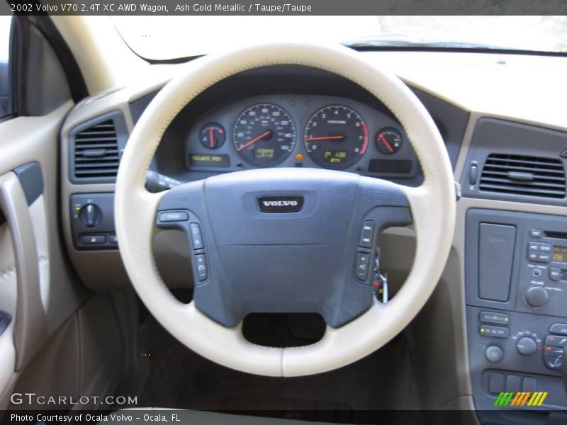 Ash Gold Metallic / Taupe/Taupe 2002 Volvo V70 2.4T XC AWD Wagon