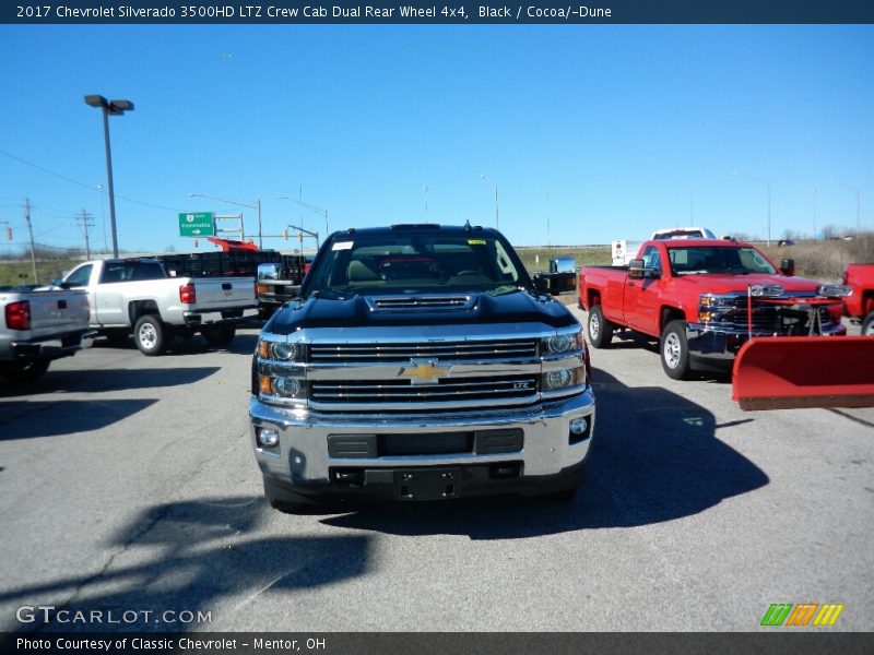 Black / Cocoa/­Dune 2017 Chevrolet Silverado 3500HD LTZ Crew Cab Dual Rear Wheel 4x4