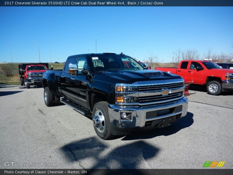 Black / Cocoa/­Dune 2017 Chevrolet Silverado 3500HD LTZ Crew Cab Dual Rear Wheel 4x4