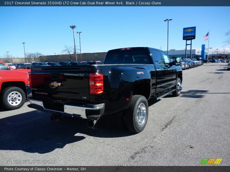 Black / Cocoa/­Dune 2017 Chevrolet Silverado 3500HD LTZ Crew Cab Dual Rear Wheel 4x4