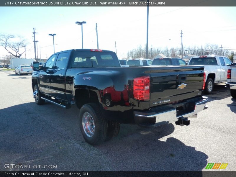 Black / Cocoa/­Dune 2017 Chevrolet Silverado 3500HD LTZ Crew Cab Dual Rear Wheel 4x4