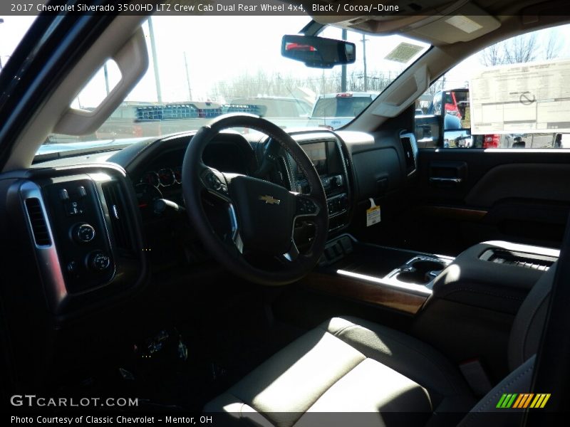 Black / Cocoa/­Dune 2017 Chevrolet Silverado 3500HD LTZ Crew Cab Dual Rear Wheel 4x4