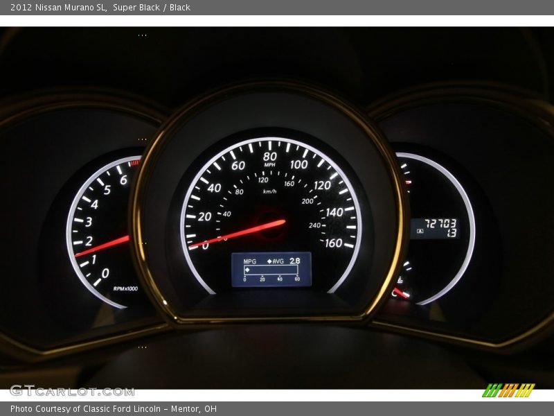 Super Black / Black 2012 Nissan Murano SL