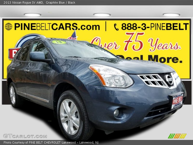 Graphite Blue / Black 2013 Nissan Rogue SV AWD