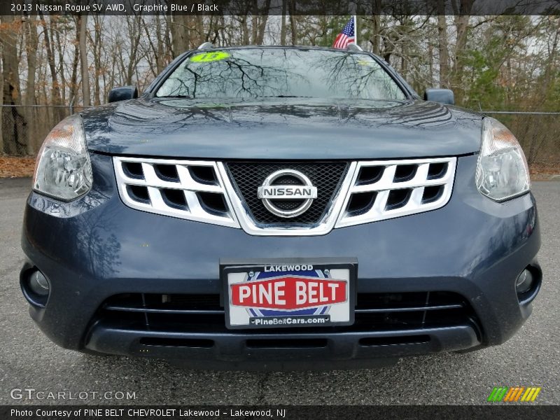 Graphite Blue / Black 2013 Nissan Rogue SV AWD
