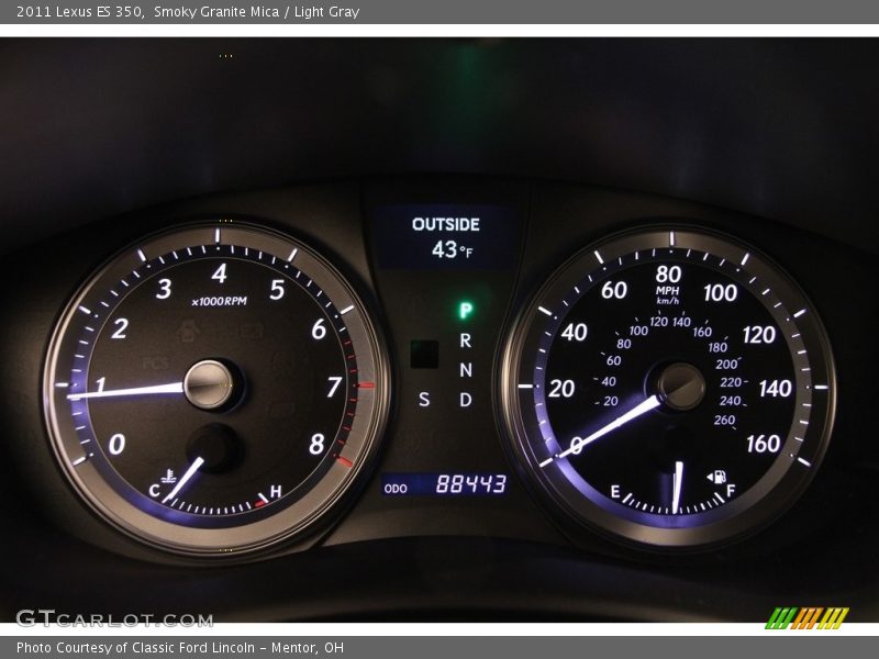 Smoky Granite Mica / Light Gray 2011 Lexus ES 350