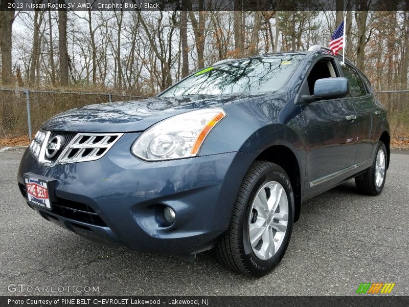 Graphite Blue / Black 2013 Nissan Rogue SV AWD