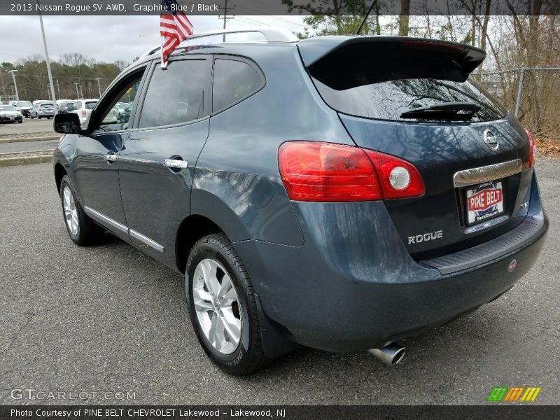 Graphite Blue / Black 2013 Nissan Rogue SV AWD