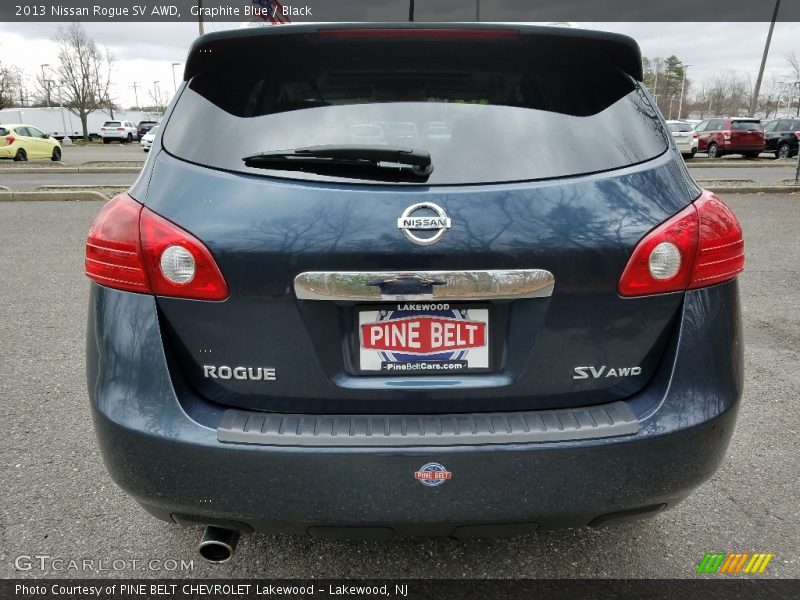 Graphite Blue / Black 2013 Nissan Rogue SV AWD