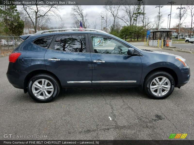 Graphite Blue / Black 2013 Nissan Rogue SV AWD