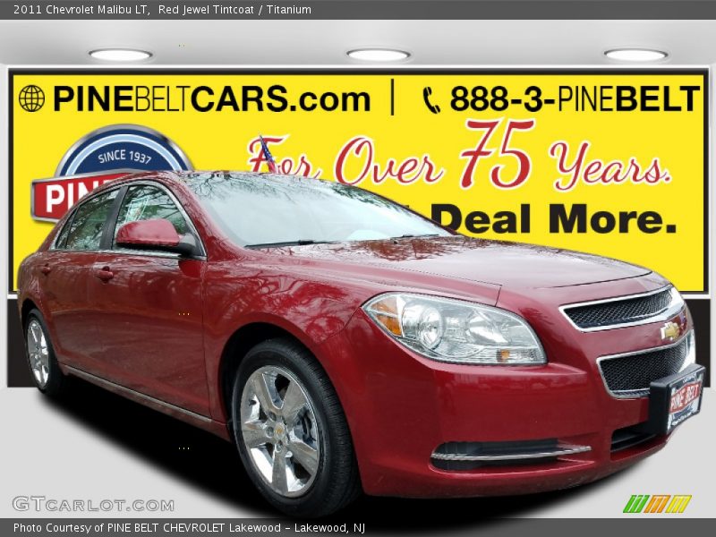 Red Jewel Tintcoat / Titanium 2011 Chevrolet Malibu LT