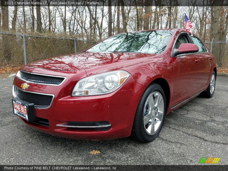 Red Jewel Tintcoat / Titanium 2011 Chevrolet Malibu LT
