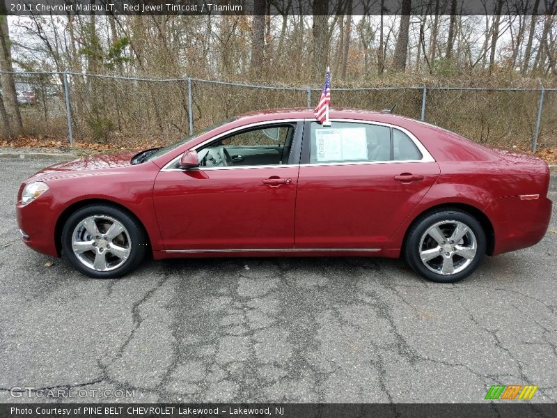 Red Jewel Tintcoat / Titanium 2011 Chevrolet Malibu LT