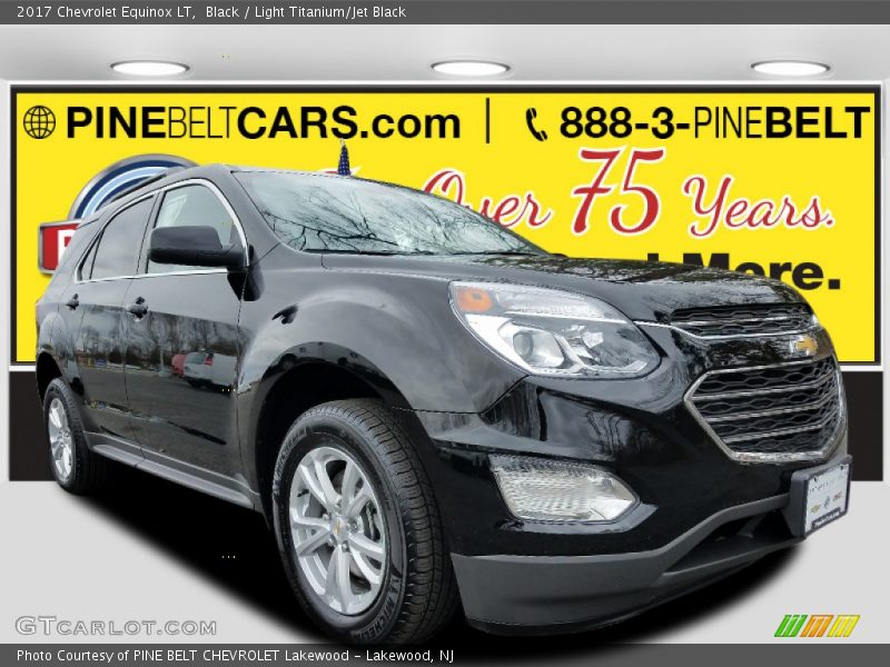 Black / Light Titanium/Jet Black 2017 Chevrolet Equinox LT