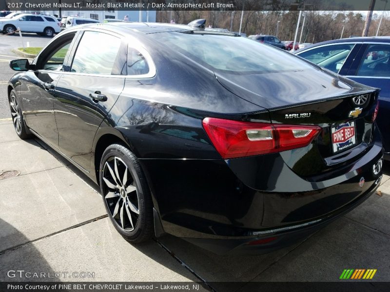 Mosaic Black Metallic / Dark Atmosphere/Loft Brown 2017 Chevrolet Malibu LT