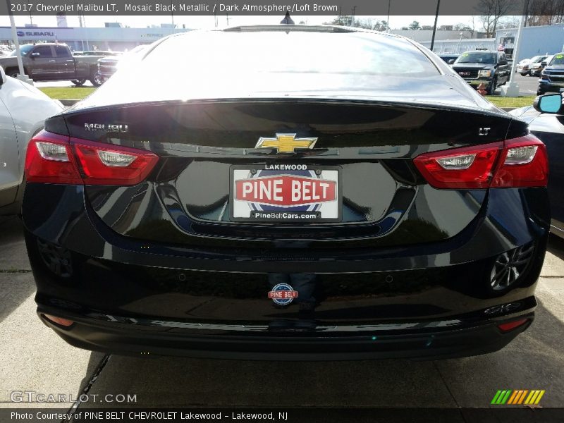 Mosaic Black Metallic / Dark Atmosphere/Loft Brown 2017 Chevrolet Malibu LT