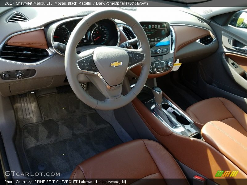Mosaic Black Metallic / Dark Atmosphere/Loft Brown 2017 Chevrolet Malibu LT
