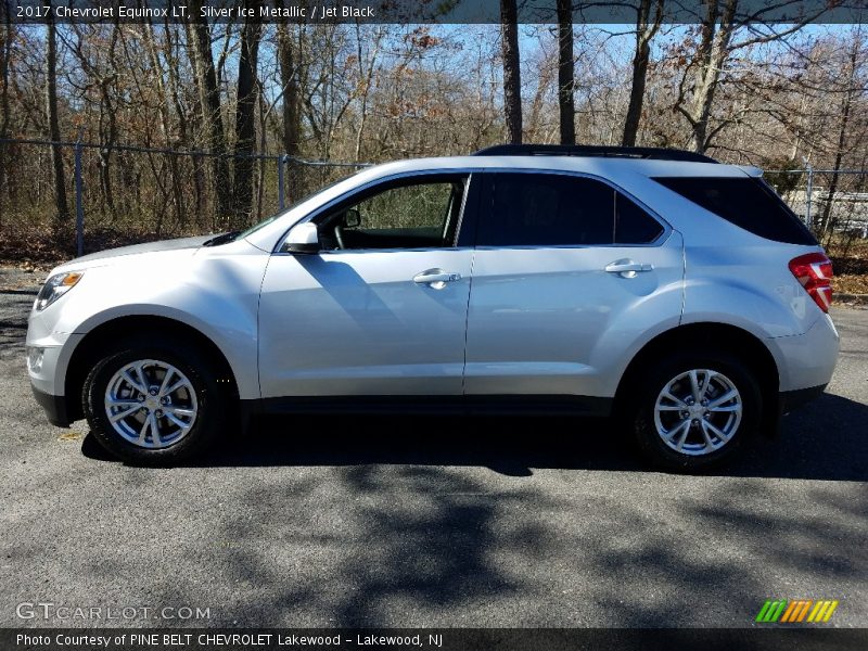 Silver Ice Metallic / Jet Black 2017 Chevrolet Equinox LT