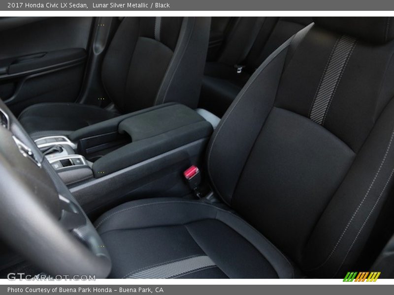 Lunar Silver Metallic / Black 2017 Honda Civic LX Sedan