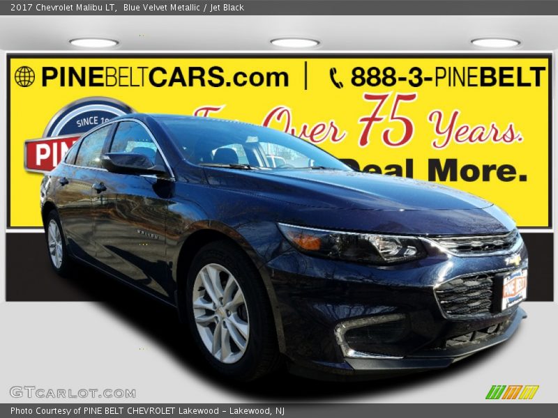 Blue Velvet Metallic / Jet Black 2017 Chevrolet Malibu LT