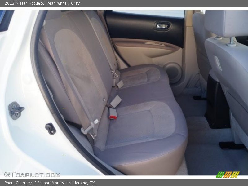 Pearl White / Gray 2013 Nissan Rogue S