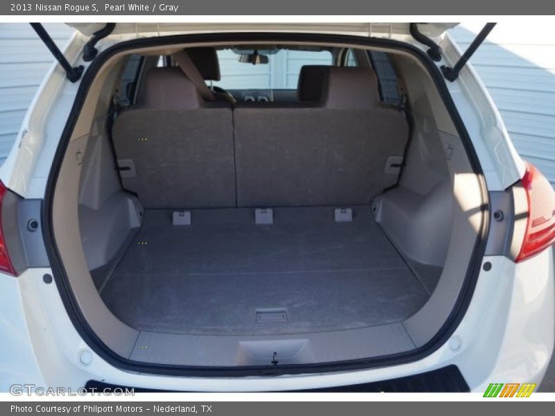 Pearl White / Gray 2013 Nissan Rogue S