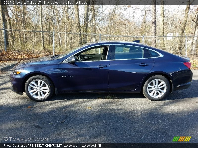 Blue Velvet Metallic / Jet Black 2017 Chevrolet Malibu LT