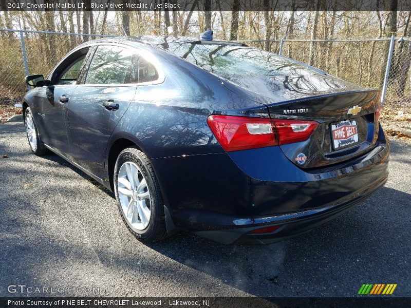 Blue Velvet Metallic / Jet Black 2017 Chevrolet Malibu LT