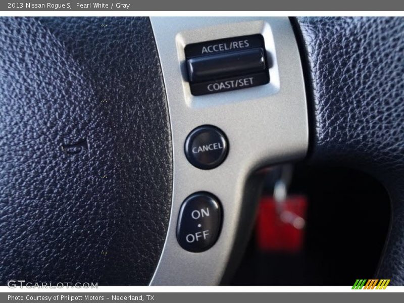 Pearl White / Gray 2013 Nissan Rogue S