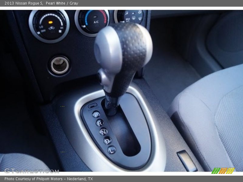 Pearl White / Gray 2013 Nissan Rogue S
