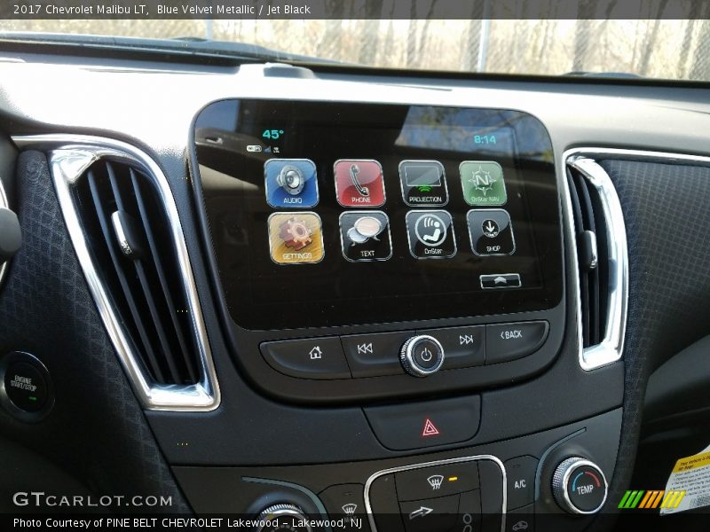 Blue Velvet Metallic / Jet Black 2017 Chevrolet Malibu LT