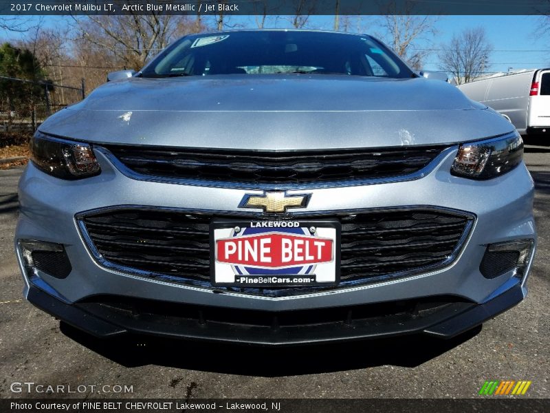 Arctic Blue Metallic / Jet Black 2017 Chevrolet Malibu LT