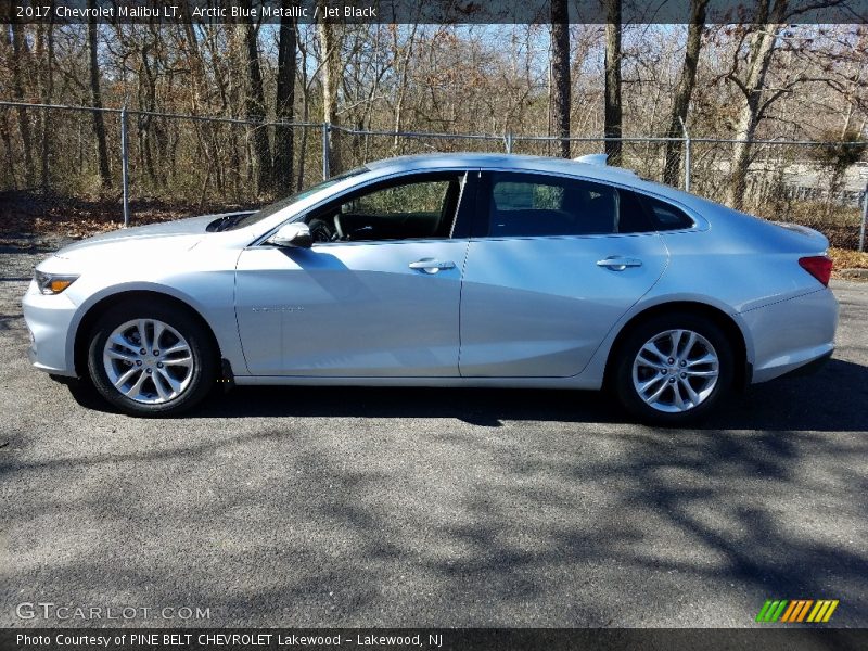 Arctic Blue Metallic / Jet Black 2017 Chevrolet Malibu LT