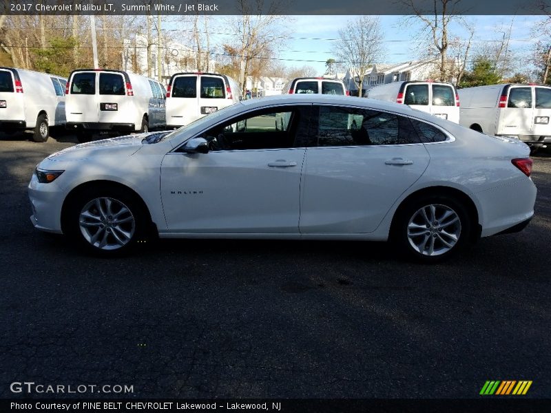 Summit White / Jet Black 2017 Chevrolet Malibu LT