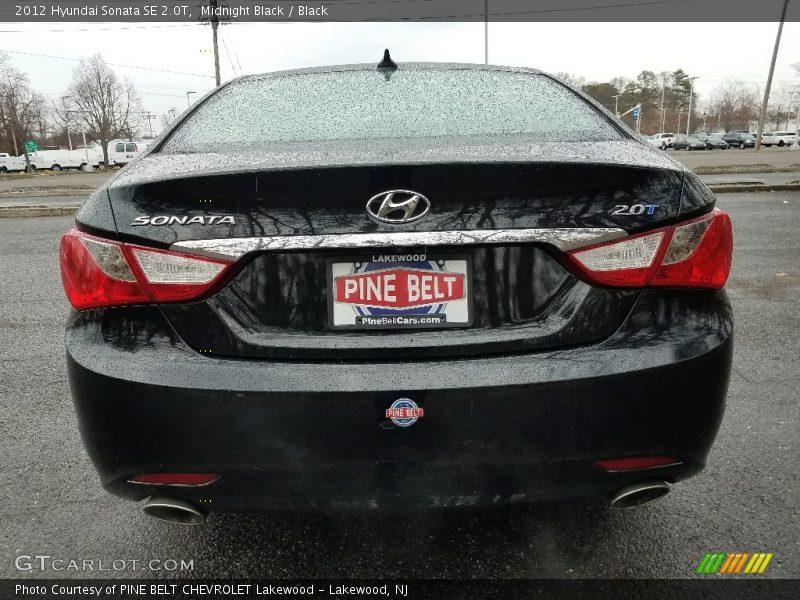 Midnight Black / Black 2012 Hyundai Sonata SE 2.0T